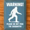 Solid Knotty Pine Rustic Wooden Wall Sign 9x12 Inch "Warning!"